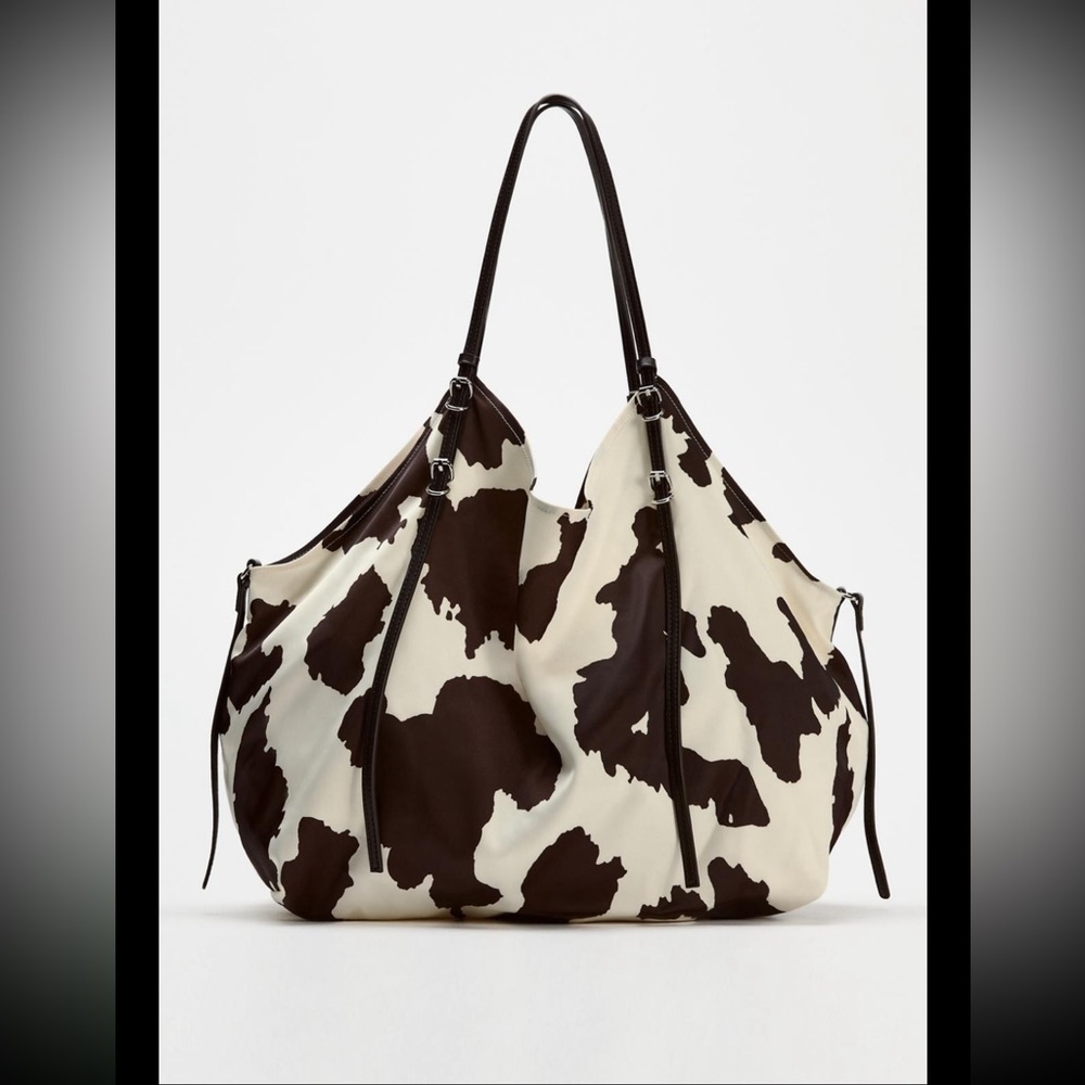 NWOT Satin Effect Tote Bag